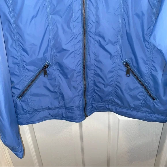 WOMEN’S CARHARTT BLUE ZIP-UP WINDBREAKER JACKET SIZE 2XL - Picture 7 of 8